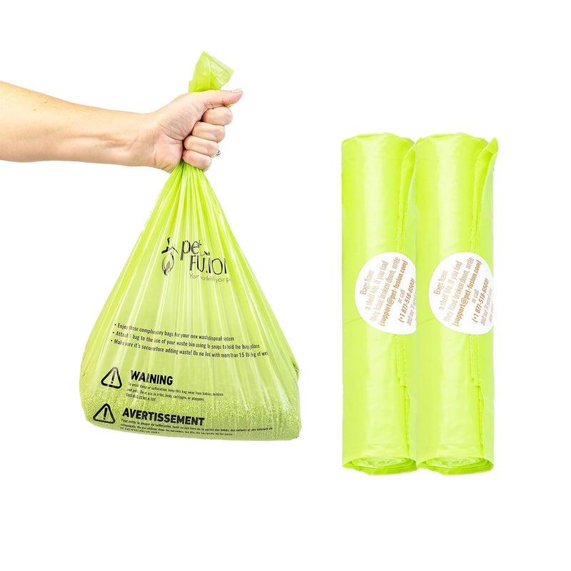 PetFusion Replacement Waste Bags Cat Litter Disposal & Outdoor Waste Disposal. Easily Holds 10+lbs. Durable Leakproof Dog Poop Bags - Image 1